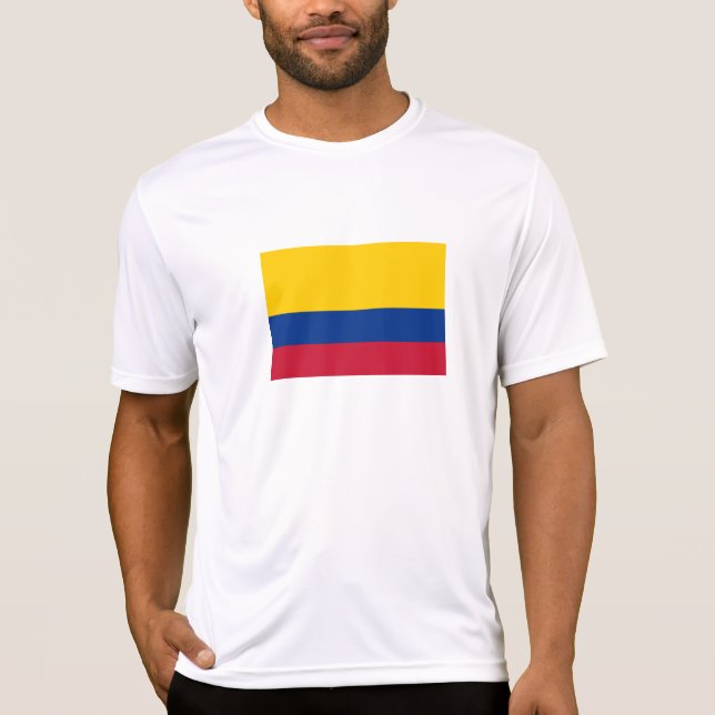 Colombia Flagga T Shirt (Framsida)