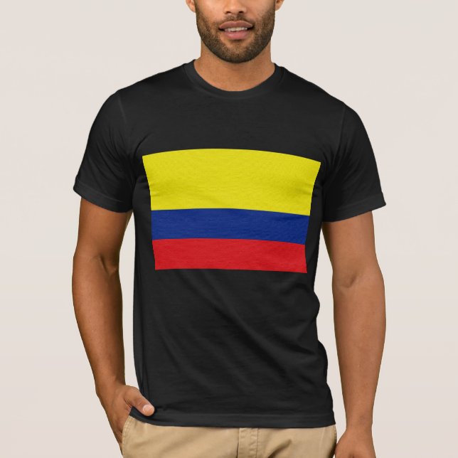 Colombia flagga t-shirt (Framsida)