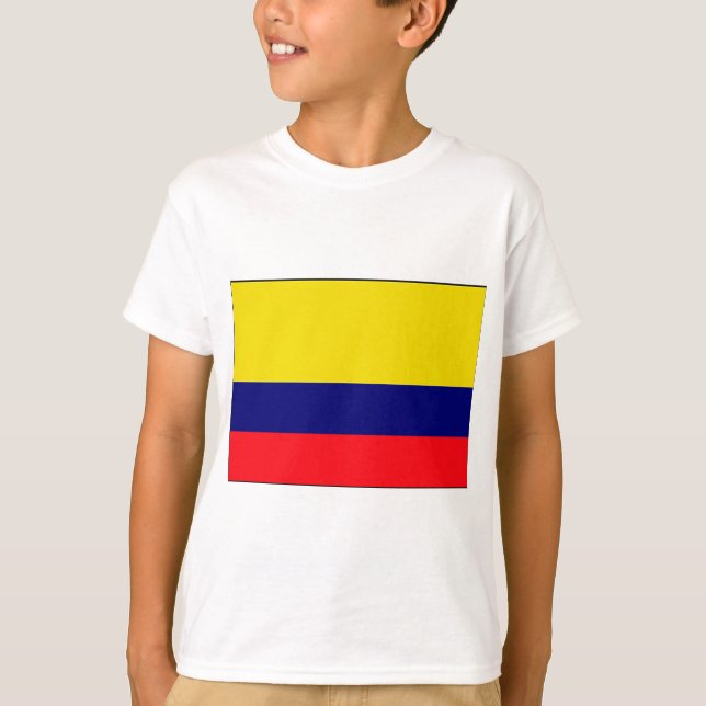 Colombia flagga t-shirt (Framsida)