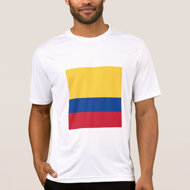 Colombia flagga t shirt (Framsida)