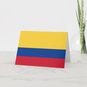 Colombia flagga tack kort