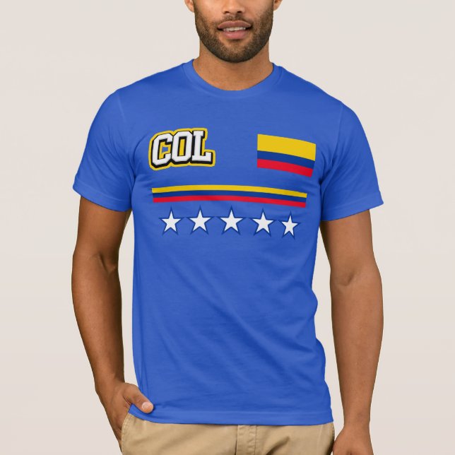 Colombia flagga tee (Framsida)