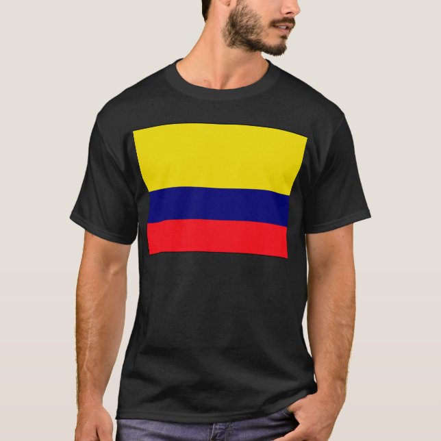 Colombia flagga tee shirt (Framsida)