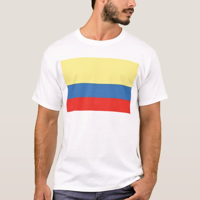 Colombia Flagga Tee Shirt (Framsida)