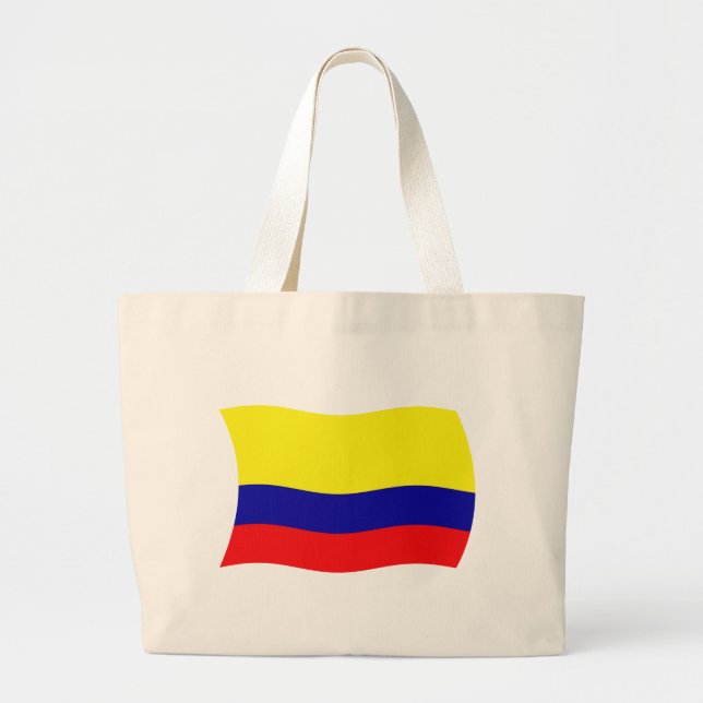 Colombia Flagga Tote Bag Jumbo Tygkasse (Framsidan)