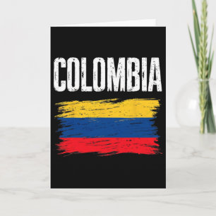 Colombia Flagga Tröja Colombianska Fotbollslag Col Kort