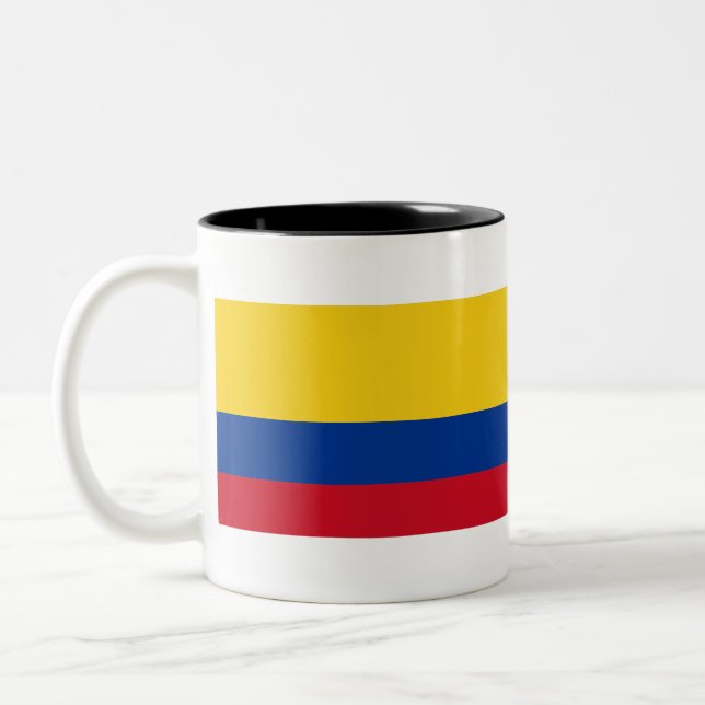 Colombia Flagga Två-Tonad Mugg (Vänster)