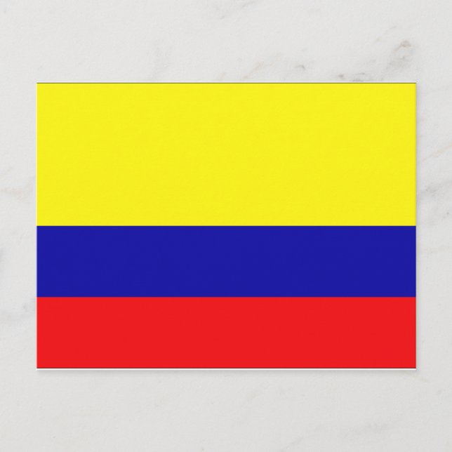 Colombia Flagga Vykort (Framsida)
