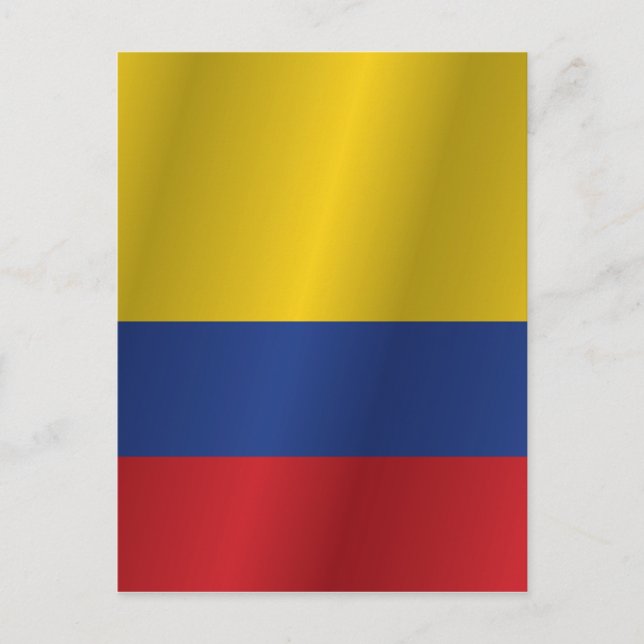 Colombia flagga vykort (Framsida)