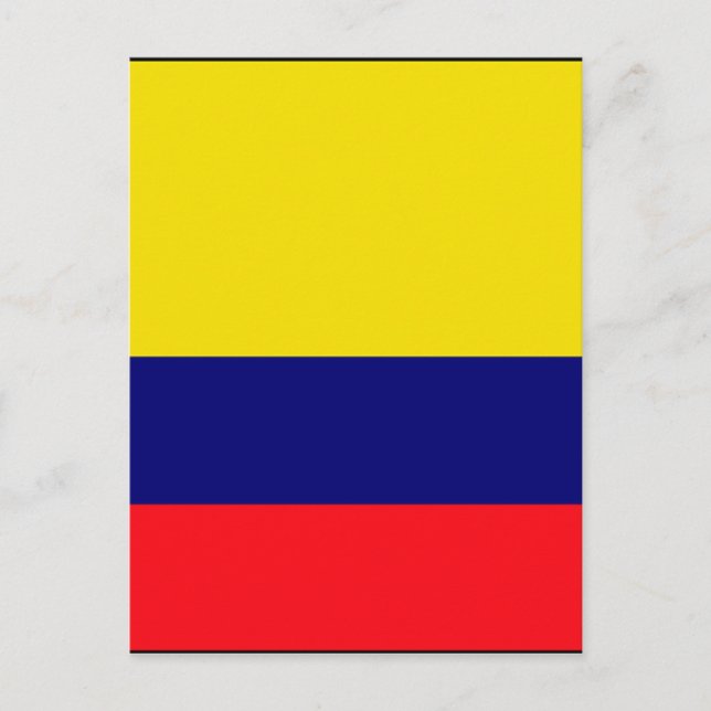 Colombia flagga vykort (Framsida)