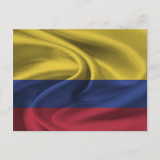 Colombia Flagga Vykort