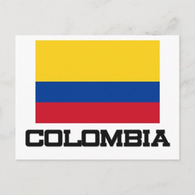Colombia Flagga Vykort (Framsida)
