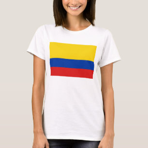 Colombia Flagga x Karta T-Shirt