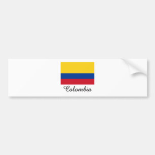 Colombia flaggadesign bildekal