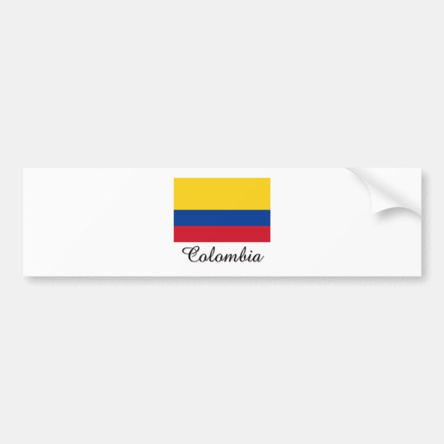 Colombia flaggadesign bildekal (Framsidan)
