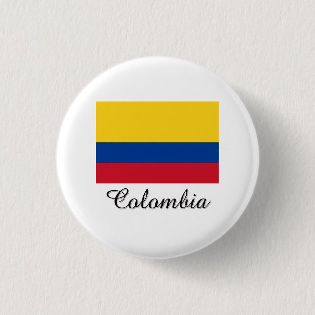 Colombia flaggadesign knapp (Framsida)