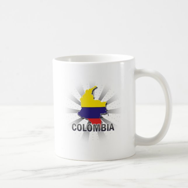 Colombia flaggakarta 2,0 kaffemugg (Höger)