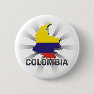 Colombia flaggakarta 2,0 knapp