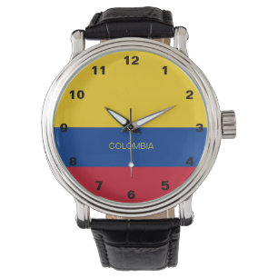 Colombia flaggaklocka armbandsur