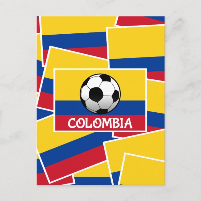 Colombia Football Vykort (Framsida)