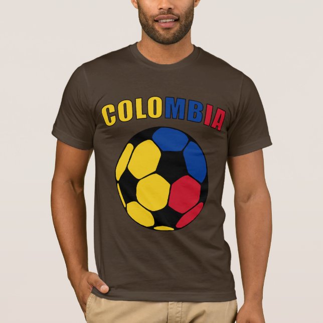 Colombia Footy (mörk) Tee (Framsida)