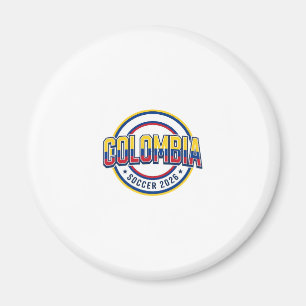 Colombia Fotboll 2026 Fotboll Fet Land Typografi Magnet