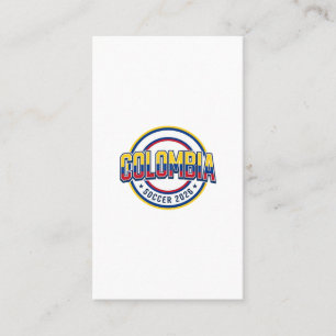 Colombia Fotboll 2026 Fotboll Fet Land Typografi Visitkort