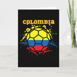 Colombia Fotboll Colombiansk Flagga Futbol Fan Jer Kort