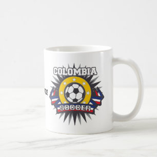 Colombia fotbollbristning kaffemugg