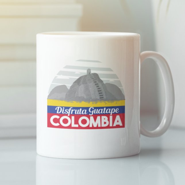 Colombia Guatape Vintage resor Kaffemugg (Colombia Guatape Vintage Travel Coffee Mug
)