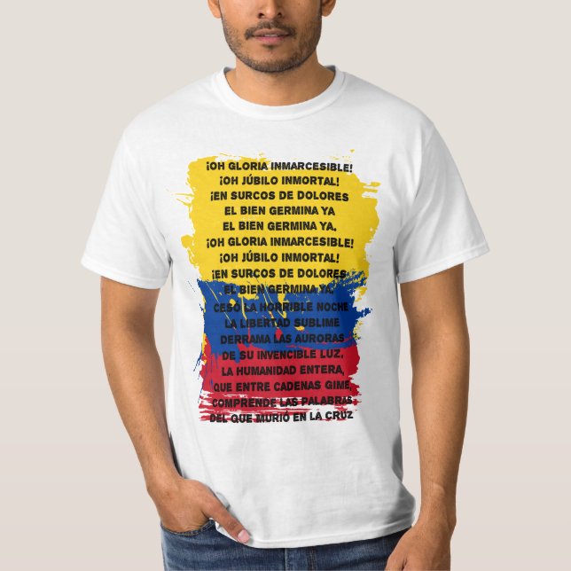 Colombia - Himno Nacional T-shirt (Framsida)