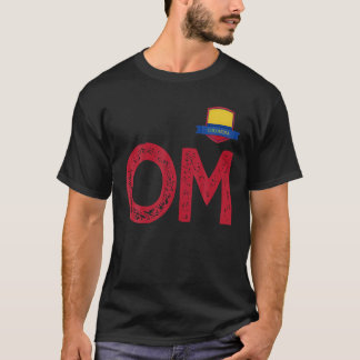 Colombia Human Brev O och M Colombian T Shi Flagga Shirt