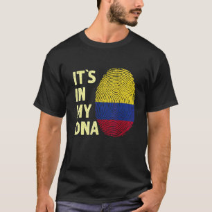 Colombia i mitt DNA colombianska Flagga Team Colom T Shirt