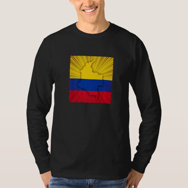 Colombia Independence day Apparel T Shirt (Framsida)