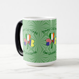 Colombia Ireland USA Shamrock Flagga Personlig Magisk Mugg