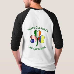 Colombia Irland USA Shamrock Flag Personlig T Shirt