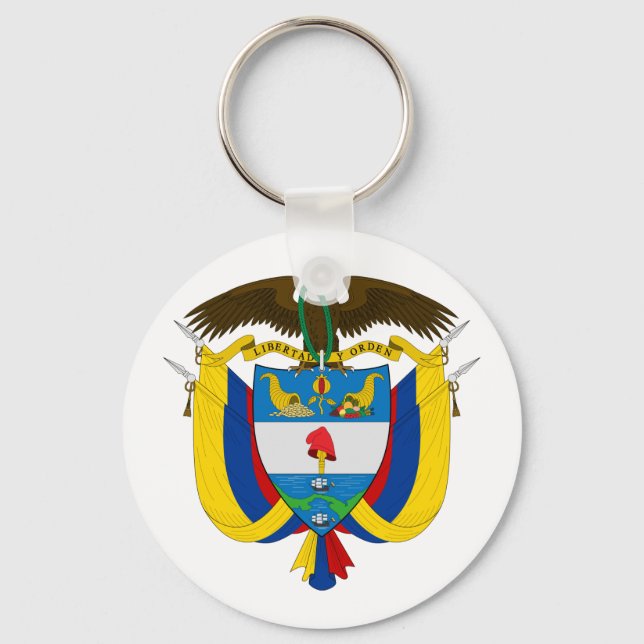 Colombia Jackar av Arm Keychain Nyckelring (Framsida)