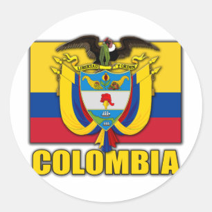 Colombia Jackar om Arm Runt Klistermärke