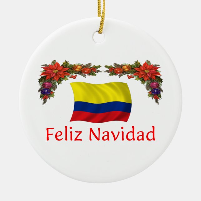 Colombia jul julgransprydnad keramik (Framsidan)