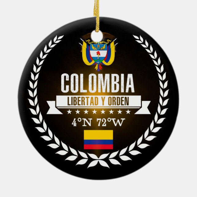 Colombia Julgransprydnad Keramik (Baksidan)