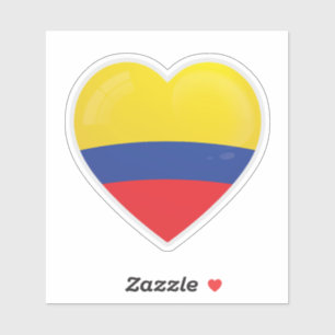 Colombia Kärlek Flagga Klistermärken