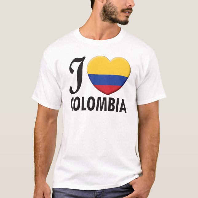 Colombia kärlek t-shirt (Framsida)