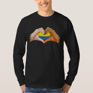 Colombia Kvinnor Män Patriotisk Colombiansk Flagga T Shirt