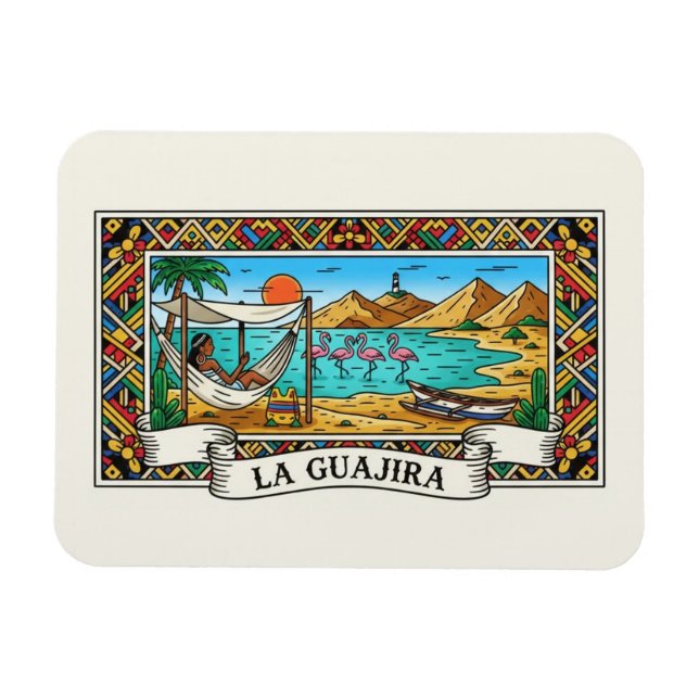 Colombia La Guajira-öknen Magnet (Horisontell)
