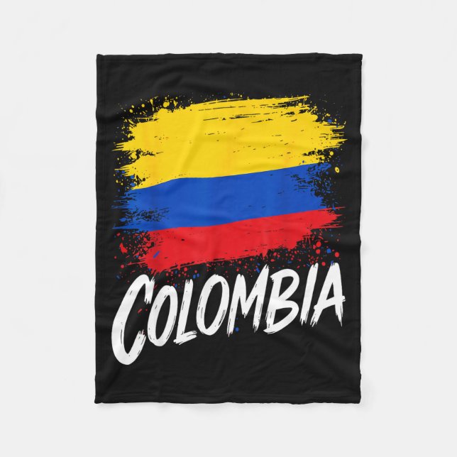 Colombia Lover Colombian Flag  Fleecefilt (Framsidan)