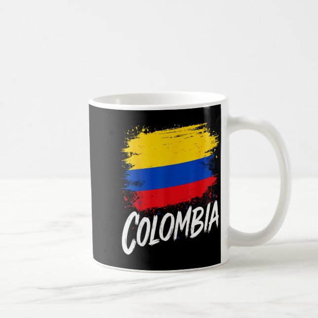 Colombia Lover Colombian Flag  Kaffemugg (Höger)