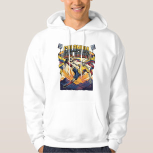 Colombia Mål Energi Skelett Anfallare Nationer Cre Hoodie