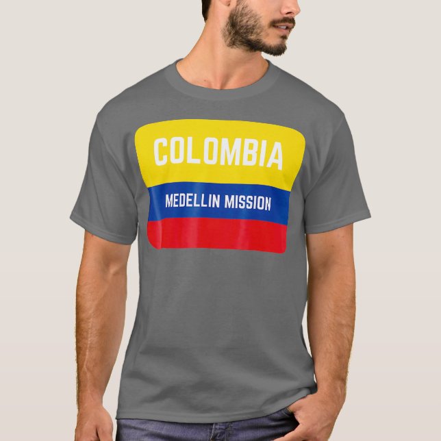 Colombia Medellin LDS Mormon Uppdrag T Shirt (Framsida)