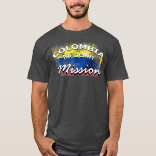 Colombia Medellin Mormon LDS Uppdrag missionär T Shirt