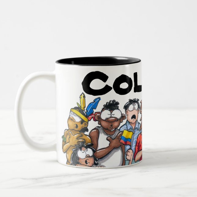 Colombia och colombianer mugg (Vänster)